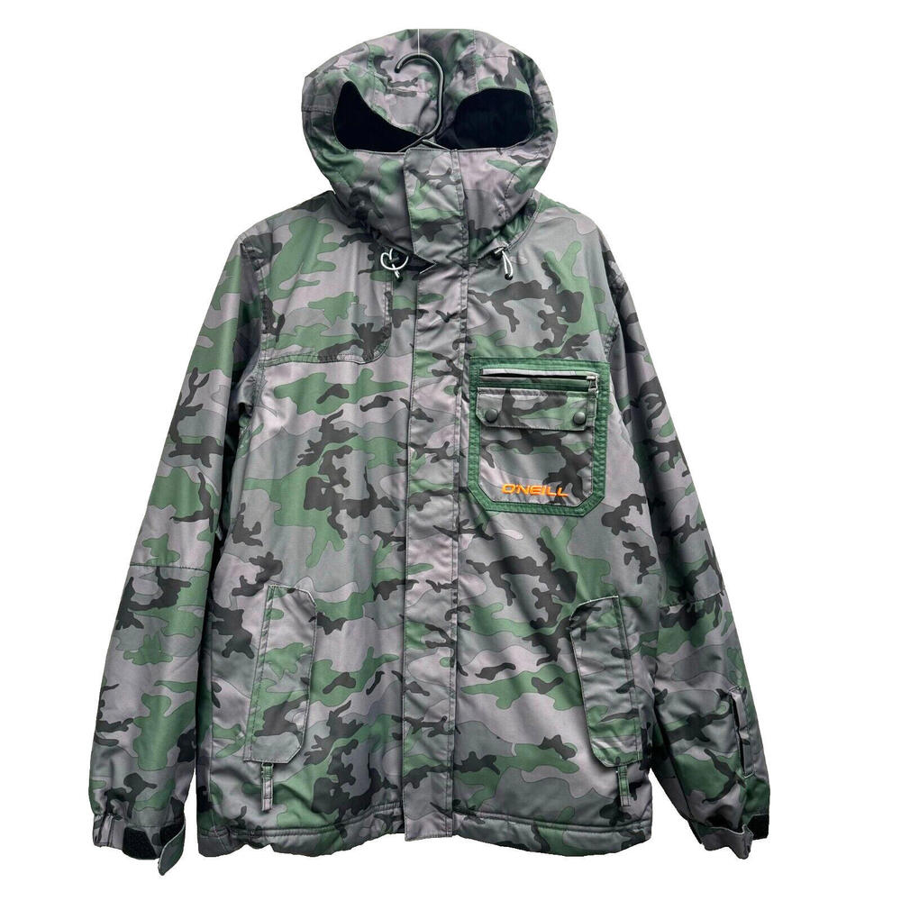 O'Neill Freedom Series Small Grey Camo Ski Snow Insulated Jacket 8K Waterproof